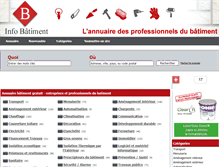 Tablet Screenshot of annuaire.info-batiment.com